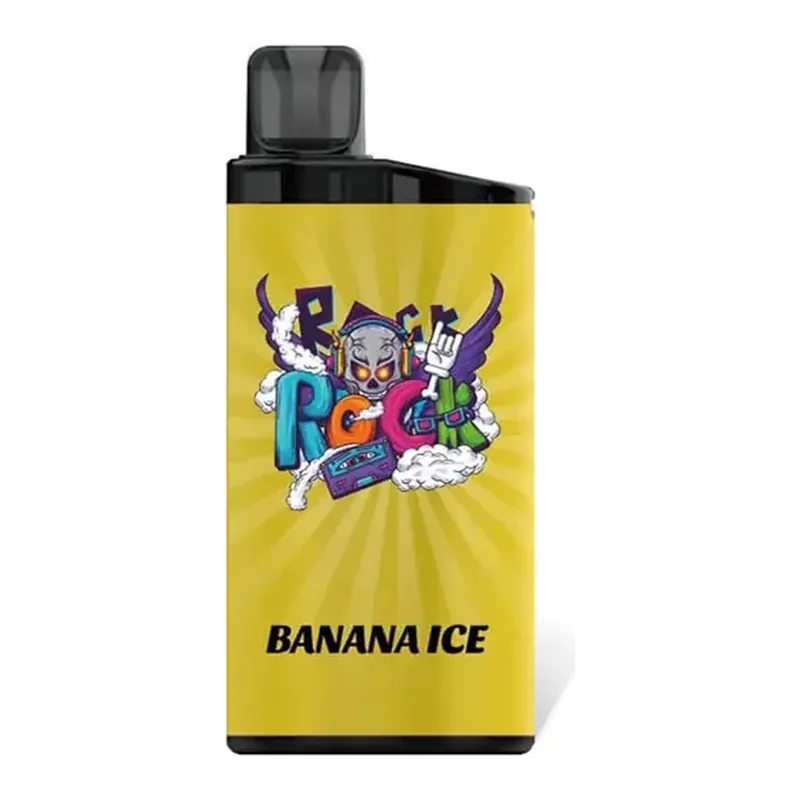 Front view of the IGET Bar 3500 Banana Ice disposable vape in Banana Ice