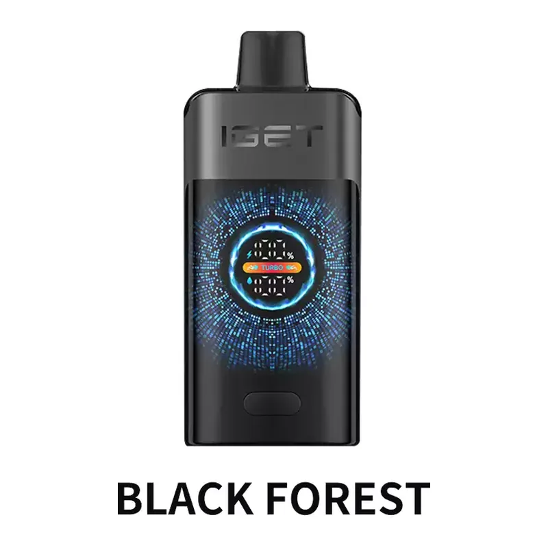 IGET One 12000 Black Forest disposable vape shown upright on a plain white background