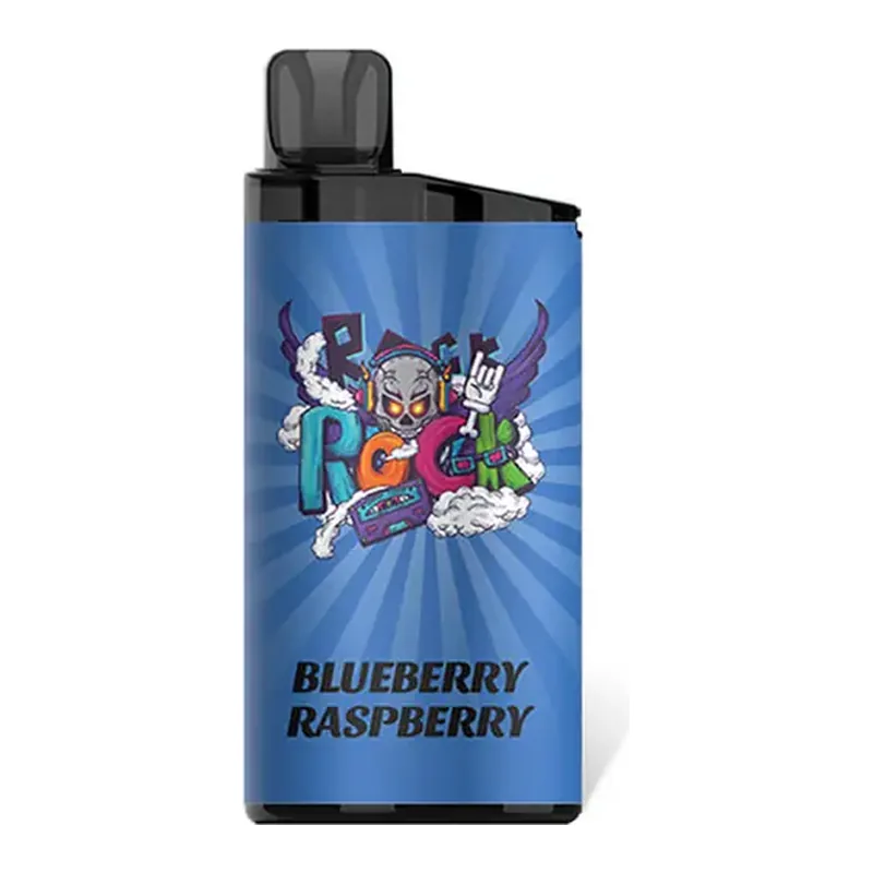 IGET Bar 3500 Blueberry Raspberry disposable vape shown upright on a plain white background