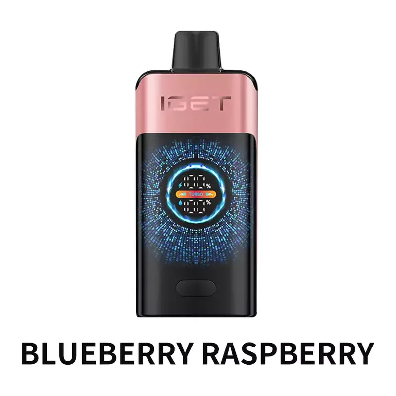 Front view of the IGET One 12000 Blueberry Raspberry disposable vape in Blueberry Raspberry
