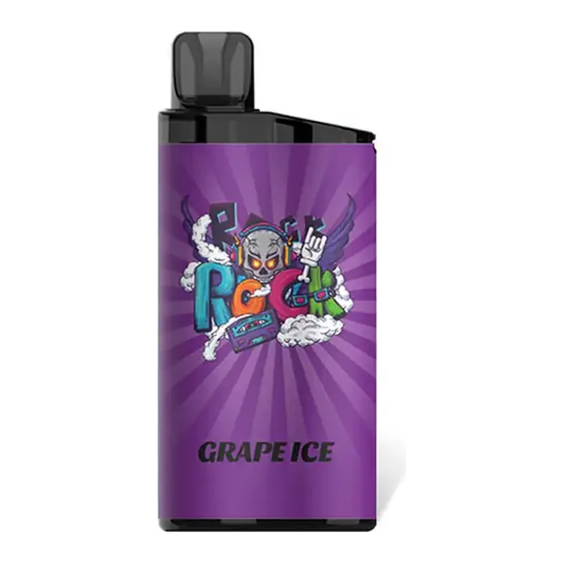 Front view of the IGET Bar 3500 Grape Ice disposable vape in Grape Ice