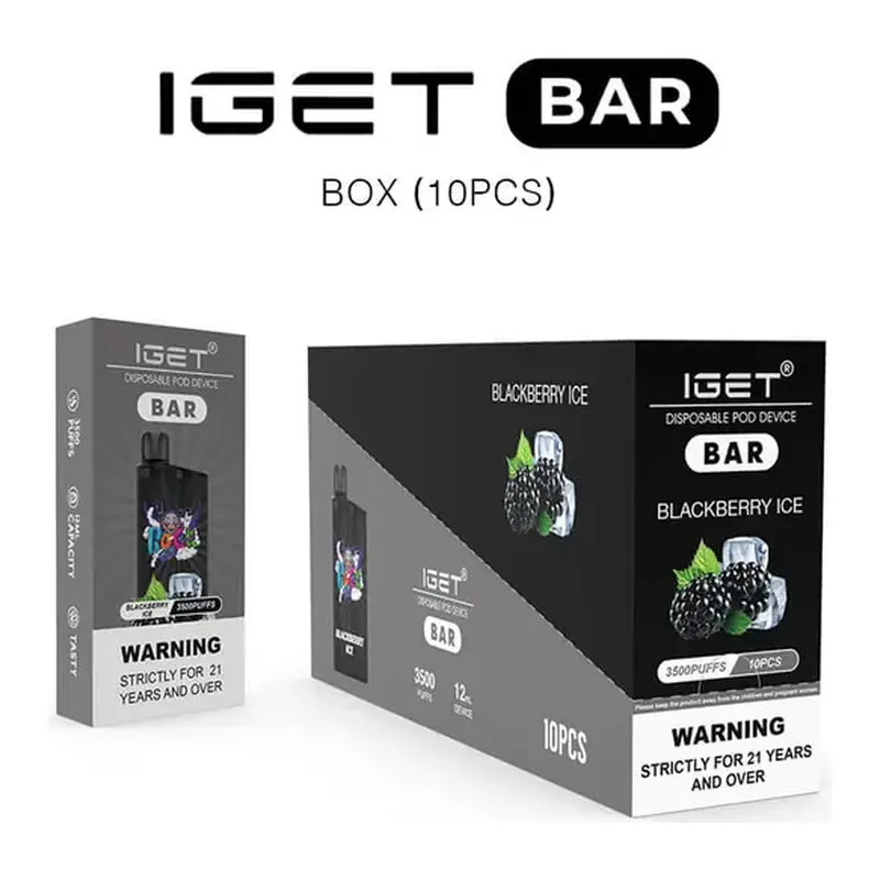 IGET Bar Box 10 Pack bulk carton in Iget Bar Box (10pcs), product photo on white