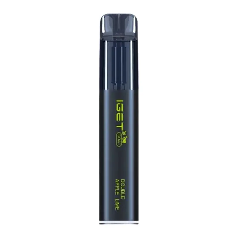 Nicotine Free IGET Goat 5000 zero nicotine vape shown upright on a plain white background, sold in Australia