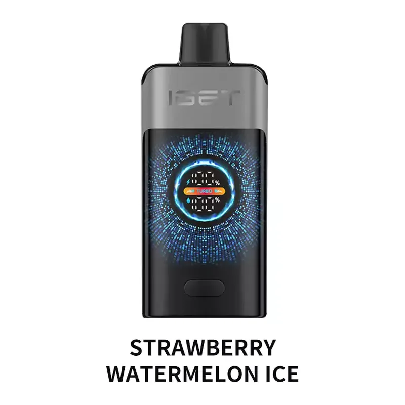 Front view of the IGET One 12000 Strawberry Watermelon Ice disposable vape in Strawberry Watermelon Ice