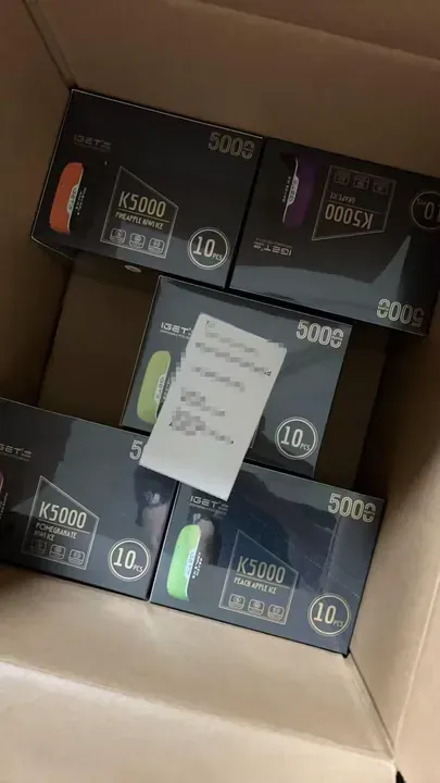 IGET vape order delivered to an Australian customer, photographed on arrival